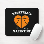 Threadrock Basketball Is My Valentine - Women's Un Muismat (Met muis)