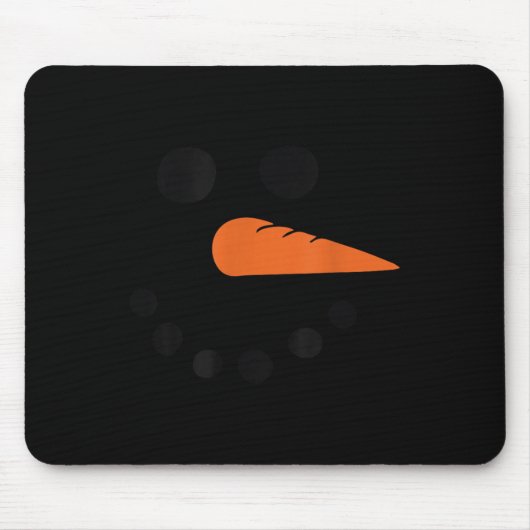 Threadrock Winter Snowman Face - Uni-adults, Uni-k Muismat (Voorkant)