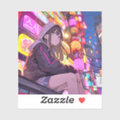 【Threads限定イラスト】寿司娘シール Seal GenerativeAI Sticker (Vel)