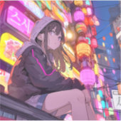 【Threads限定イラスト】寿司娘シール Seal GenerativeAI Sticker (Voorkant)