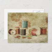 Threads en knoppen briefkaart (Voorkant / Achterkant)