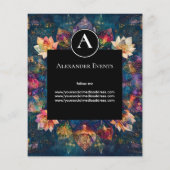 Threads of Light | Bloemig Mandala-ontwerp Flyer (Achterkant)