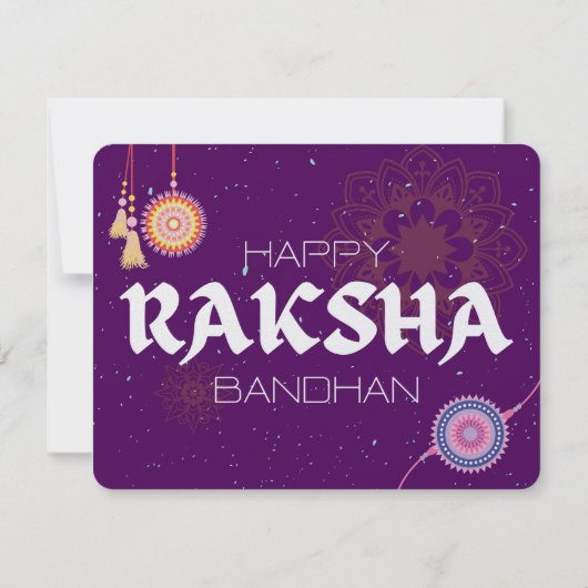 Threads of Love – Raksha Bandhan Celebration Feestdagenkaart (Achterkant)