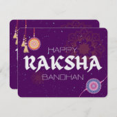 Threads of Love – Raksha Bandhan Celebration Feestdagenkaart (Voorkant / Achterkant)