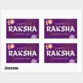 Threads of Love – Raksha Bandhan Celebration Rechthoekige Sticker (Vel)