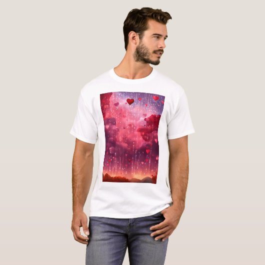 Threads of Passion: Duik in Love-Infused T-shirt (Voorkant volledig)