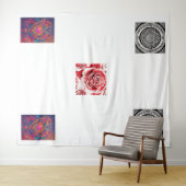 "Threads of Time: Een tapijt van erfgoed en kunst Wandkleed (In Situ (horizontaal))