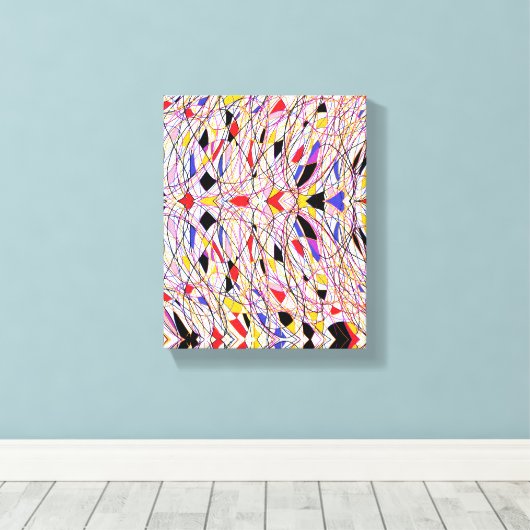 Threads van fantasie canvas afdruk (Insitu (Houten vloer))