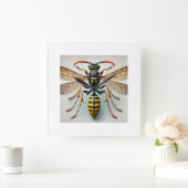 Threadwaisted wasp 210824IREF242 - Watercolor Vierkante Klok (Huis)