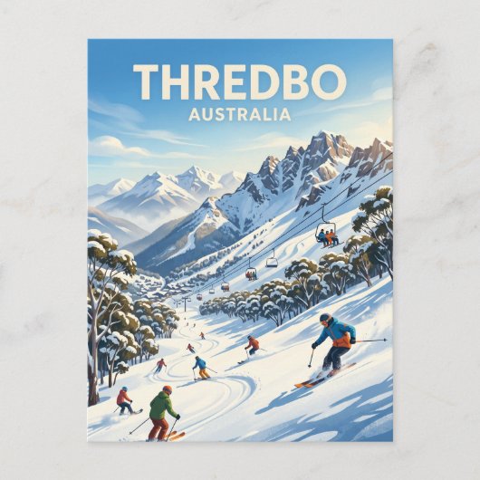 Thredbo Alpine Resort Australië Briefkaart (Voorkant)