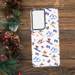 Thredbo Australië Ski Snowboard patroon Samsung Galaxy Hoesje<br><div class="desc">Een grappig winterski naadloos patroon voor het skigebied Thredbo in Australië. Perfect cadeau-idee voor wintersportliefhebbers: ski,  snowboard,  freestyle,  skisprong,  langlaufen.</div>