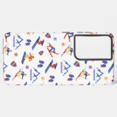 Thredbo Australië Ski Snowboard patroon Samsung Galaxy Hoesje (Linkerkant)