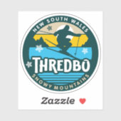 Thredbo, Nieuw-Zuid-Wales Australië Sticker (Vel)