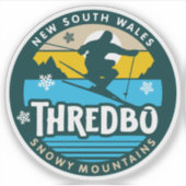 Thredbo, Nieuw-Zuid-Wales Australië Sticker (Voorkant)