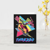 Thredbo Vibrant Snowboarding Adventure Graphic Kaart (Gele Bloem)