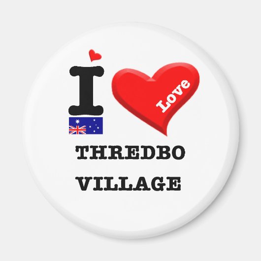 THREDBO VILLAGE - I Love Magneet (Voorkant)