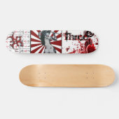 "Three3Three" Blood Script Deck Persoonlijk Skateboard (Horizontaal)