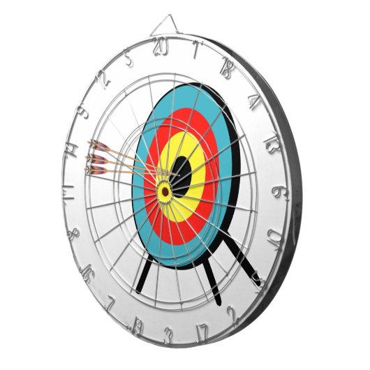 Three Arrow Bullseye Dartbord (Voorkant Rechts)