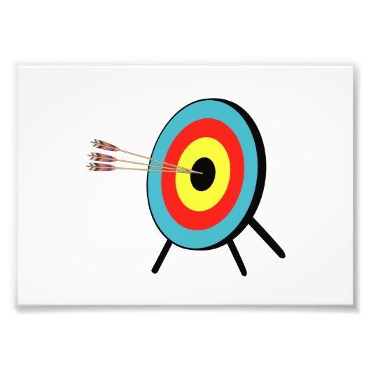 Three Arrow Bullseye Foto Afdruk (Voorkant)
