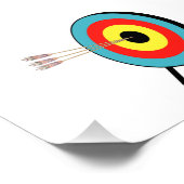 Three Arrow Bullseye Foto Afdruk (Hoek)