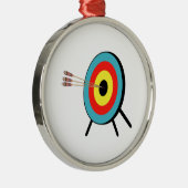 Three Arrow Bullseye Metalen Ornament (Rechts)