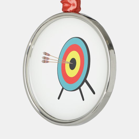 Three Arrow Bullseye Metalen Ornament (Links)