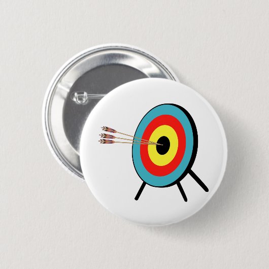 Three Arrow Bullseye Ronde Button 5,7 Cm (Voorkant /achterkant)