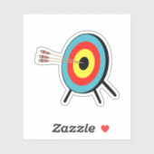 Three Arrow Bullseye Sticker (Vel)