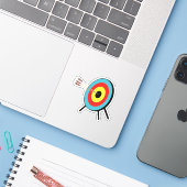 Three Arrow Bullseye Sticker (Laptop met iPhone)