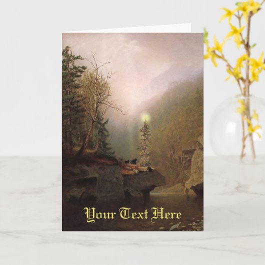 Three Bears Forest Christmas Kaart (Gele Bloem)