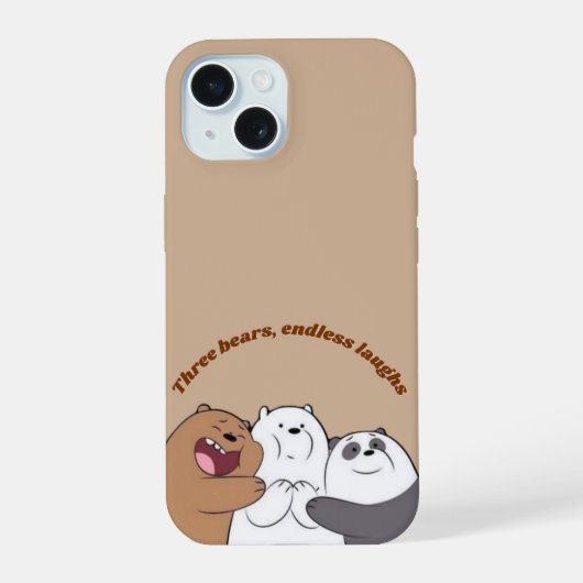 Three Bears Hug Phone Case iPhone 15 Case (Achterkant)