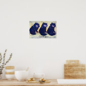 Three Black Cats, Louis Wain Poster (Keuken)