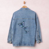 Three Blue Butterflies door Molly Harrison Denim Jacket (Hangar)