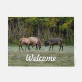 Three Bull Elk Welkom Doormat Deurmat (Voorkant)