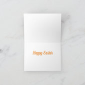 Three bunnies easter card hand painted fine art kaart (Binnen)