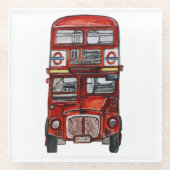 Three Buses Glazen Onderzetter (Voorkant)