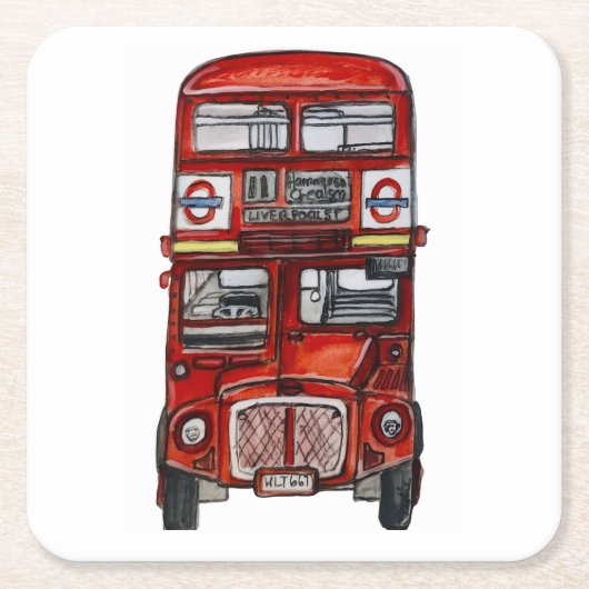 Three Buses Kartonnen Onderzetters (Voorkant)