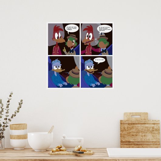 Three caballeros comic poster (Keuken)