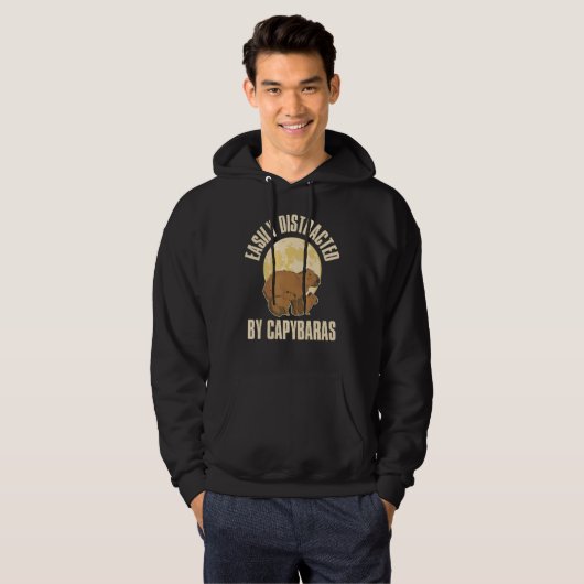 Three Capybara Moon Hoodie (Voorkant volledig)
