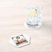 Three Cat Funny Christmas Cat Ugly Xmas Sweater Me Kartonnen Onderzetters (Insitu)