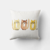 Three Cats Kussen (Achterkant)
