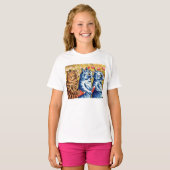 Three cats singing by Louis Wain  T-shirt (Voorkant volledig)