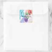 Three Christmas Balls Happy Holidays Stickers (Tas)