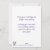 Three Christmas Balls Holiday greeting cards Feestdagenkaart (Achterkant)