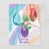 Three Christmas Balls Holiday postcards Feestdagenkaart (Voorkant)