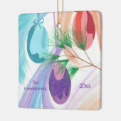 Three Christmas Balls, personalized ornaments Keramisch Ornament (Links)