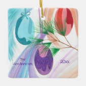 Three Christmas Balls, personalized ornaments Keramisch Ornament (Voorkant)