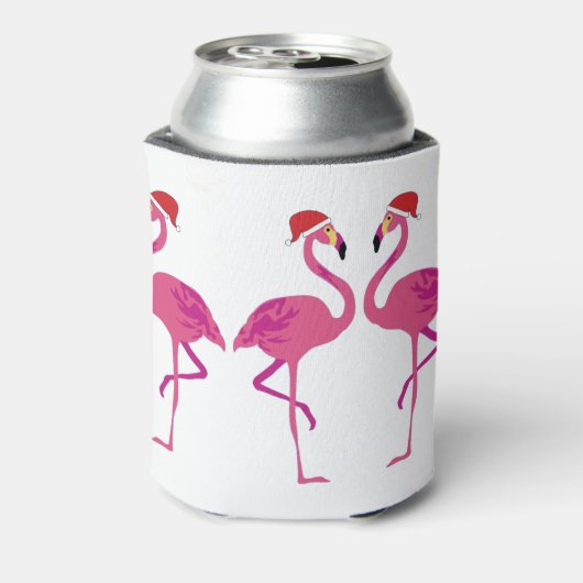 Three Christmas Flamingos Blikjeskoeler (Blikje Achterkant)