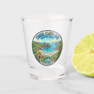 Three Cliffs Bay Verenigd Koninkrijk Shot Glas