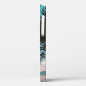 Three coconut trees on seashore Case-Mate iPhone case (Achterkant / Links)